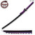 Hand Forged MOSHIRO 1045 High Carbon Steel Purple Glossy Scabbard