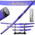 3 pcs sword set Purple Gold Carver Dragon  Scabard Set With Stand