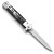 Black Premium Milano Collection Stiletto Knife | Spring Assist
