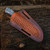 Tactical Hunter Fixed Blade Knife D2 Steel Micarta Wood Handle