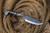 Hand-Forged Twisted Handle Railroad Fixed Blade Knife