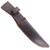 Ornate Red Resin Wood Handle Fixed Blade Knife