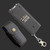 Black Compact Rechargeable Stun Gun with LED Flashlight, Safety Switch & Carrying Pouch