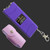 Purple Compact Rechargeable Stun Gun with LED Flashlight, Safety Switch & Carrying Pouch