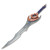 27.5" Light Moonshadow Fantasy Dagger with Steel Blade and Wooden Display Stand