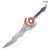 27.5" Light Moonshadow Fantasy Dagger with Steel Blade and Wooden Display Stand