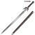 The Witcher Ciri Zireael Sword Replica with Brown Scabbard