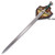 Sword of Faramir LOTR with Green Handle and Display Plaque