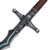 50.75" Star-Lined Fantasy Sword with Wood Display Plaque