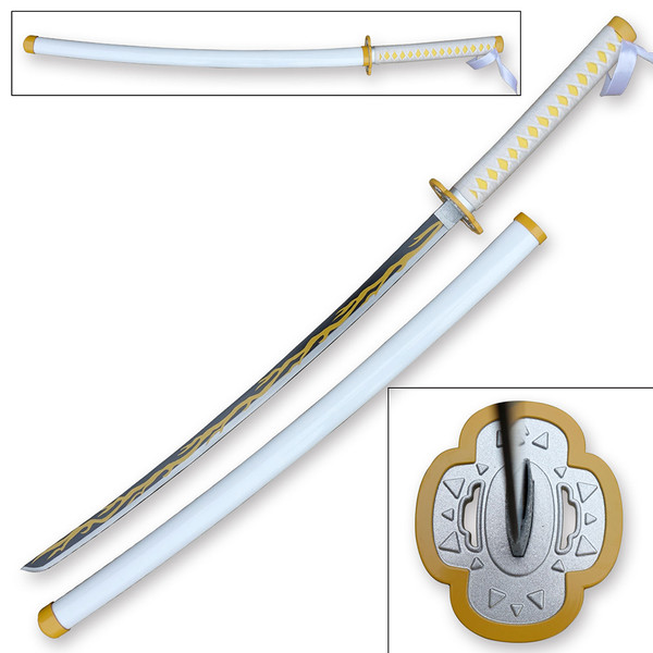 Demon Slayer 41" Metal Kaiga Ku Samurai Sword Replica