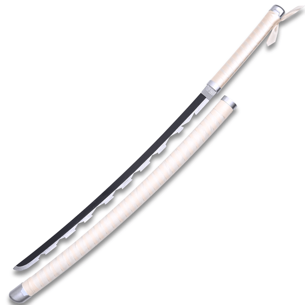 DEMON SLAYER - Inosuke Hashibira Grey Nichirin Wood Sword Katana w/Plastic Scabbard