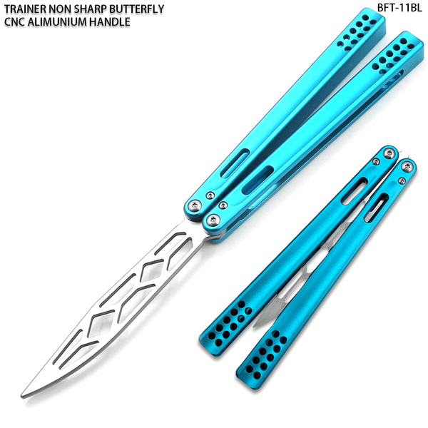  CNC Non-Sharp Professional Smooth Handle Trainer Tool - Butterfly Blue Handle