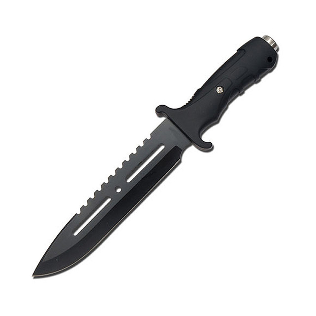 Ultimate Extractor SAWBACK Bowie Survival Knife w GLASS BREAKER