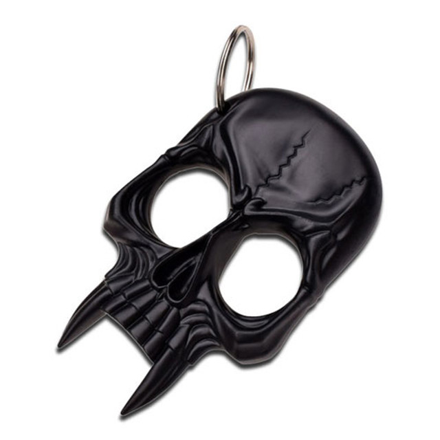 Skull Self Defense Keychain Black