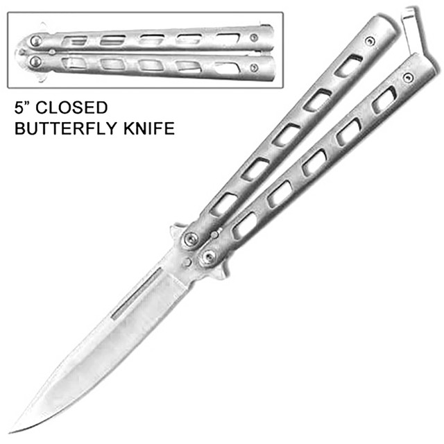  Elipsi Black Butterfly Knife Balisong Sliver