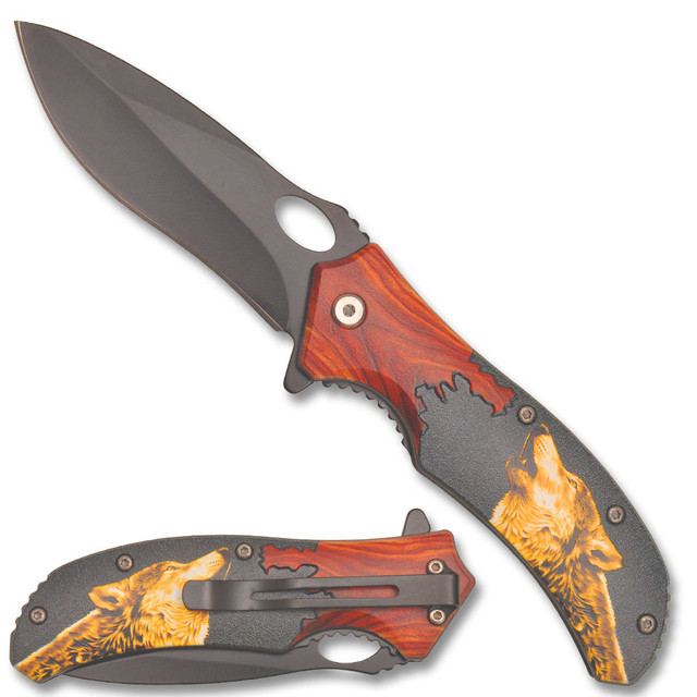 Mountian Wolf Spring Assisted Knife