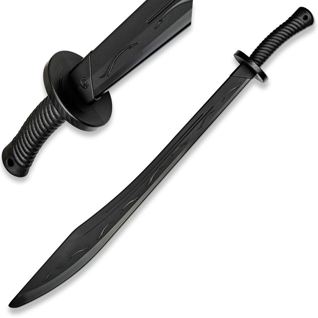 MARTIAL ARTS TRAINING EQUIPMENT - POLYPROPYLENE TRAINING SWORD BLACK