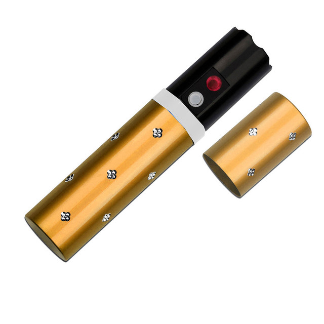  3.8 Million Lipstick Stun Gun W/Light GOLD