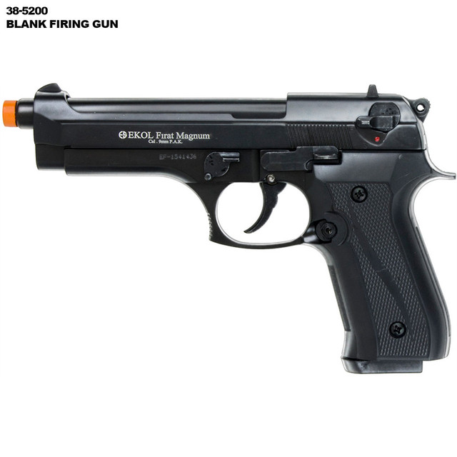 Firat Magnum 92  Firing Blank Gun Black Finish
