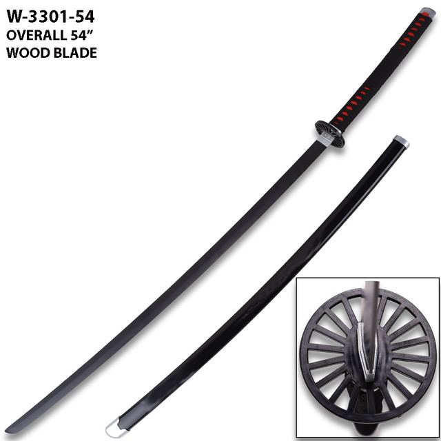 Katana XXL - 104cm - Katana zwaard - Incl. standaard - Samurai - Ninja
