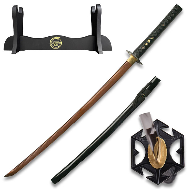 MOSHIRO Battle Ready Katana Red Oxidized 1060 High Carbon Steel Sword