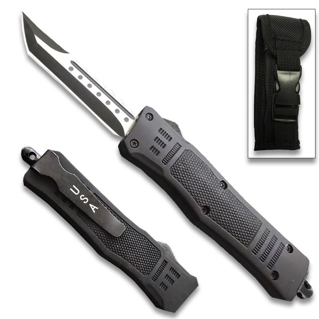 Black Legacy Edge OTF Knife Tanto Point Blade