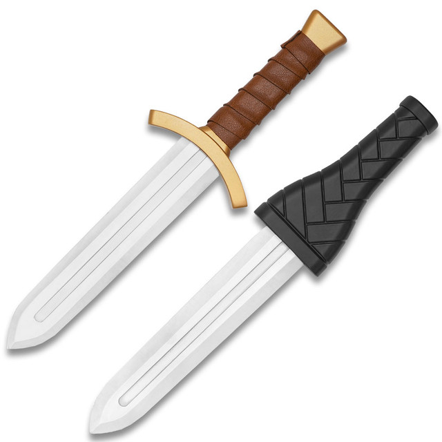 Vinland Saga Thorfinn's Dual Daggers Set with Black Sheaths - Edge