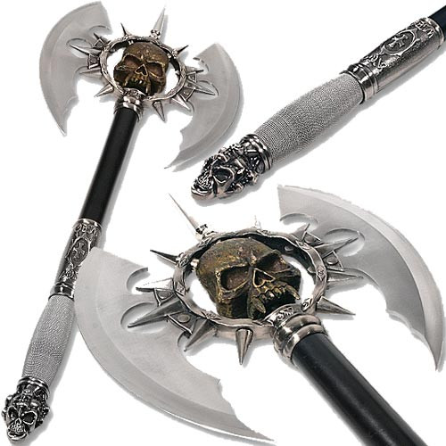 仏CD Sortilege Sortilege AX060197 AXE KILLER 未開封 /00300 Executioner's Double Bit Skull Axe Fantasy Blade Spiked w