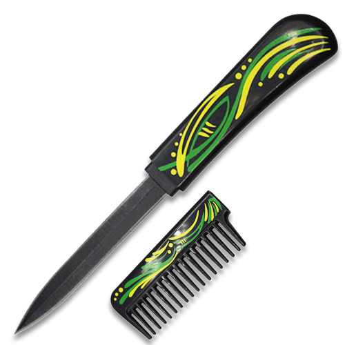 Hidden Blade Brush - Black Plastic Brush Knife - Nonmetal Hidden