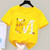 26 Letter Pikachu T-Shirt – Cotton Short Sleeve Tee for Kids

