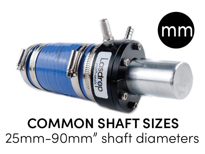 Lasdrop Dry Seal Common Shaft Sizes - Metric Sizing (mm)