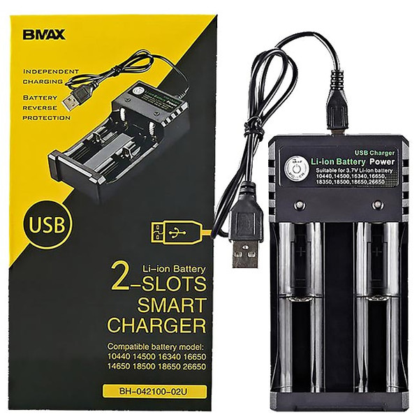 BMAX Dual Slot USB Battery Charger - CV Wholesale