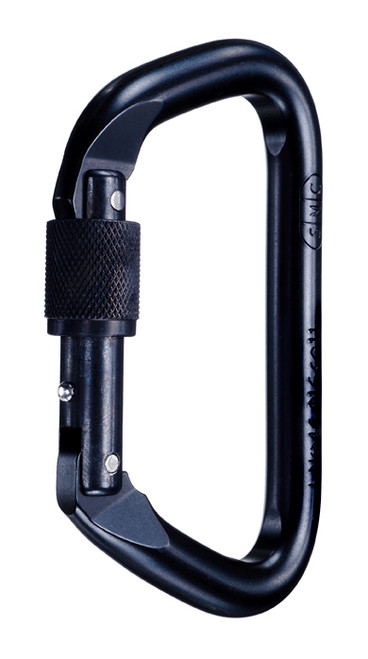 Large Heat-treated Steel Locking D - Black