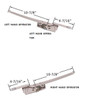 Operator Dual Arm Casement for units with visible glass width of 18'' or more  from 1988 to 2005