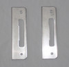 Tongue latch strike plate pair for 3-point lock