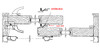 Lincoln Sliding door interlocks (come as pair) for the BOTH wide and narrow stile doors from 7/18/11 to present Stationary side interlock = 93 1/16'' and Operating interlock = 92 7/8