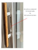 Windsor "ALLURE" sliding door handle set (none keyed) for Next Dimension vinyl sliding door (does lock from interior) Fits both wood and vinyl door