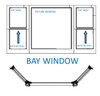 Bronze Screen for Mears Park 45 degree Bay window (sold as each)