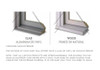 Lincoln Replacement GEN-4 (Concealed jamb liner) sash from March 26th 2004-2016 (has equal visible glass widths)