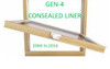 Lincoln Replacement GEN-4 (Concealed jamb liner) sash from March 26th 2004-2016 (has equal visible glass widths)