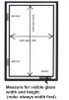 how to measure visible glass