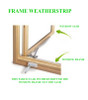 Semco 24 ft roll weather-strip for casement frame from to 1988 to 2005 goes on all  four sides of frame Fits both casement and awning 