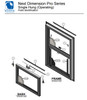 Windsor Next Dimension Pro Series  Vinyl Single Hung sash pile kit ( each Kit has qty (24ft) of pile  weather strip