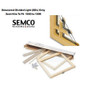 1980-1995 (SIMULATED DIVIDED LIGHT)Double Hung replacement sash kits to  fit old SEMCO "Compression Tilt"  Window manufactured from 1980 to  1996   
