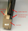 Drew Sciaulino CUSTOM SDL ( per picture) Replacement sash fits Semco Sequential sash locks 2005 to 2019: Center  Horizontal grille bar to be 16 13/16  down from top of sash  meassured from exterior ( Manufactured to order, no returns)
