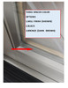CPVC CELLULAR SASH Replacement double hung sash kit to fit "WINDSOR SERIES" old compression balance system