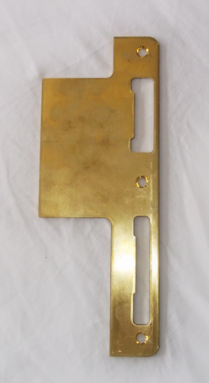 Extended strike plate for 3-point handle