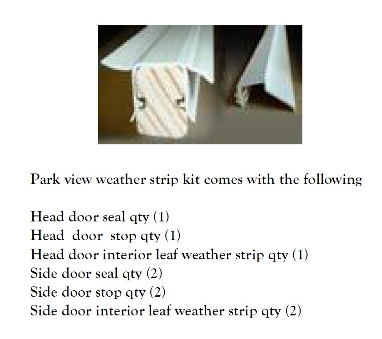 Parkvue Sliding Door Weather Strip Kit Visetws6611 Fits Doors Up To Up To 80 Wide X 81 High