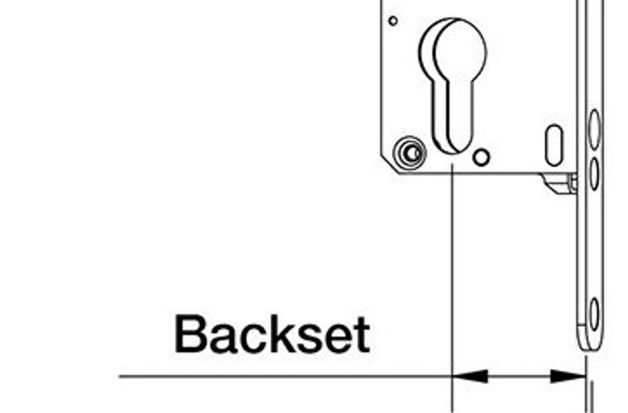 Hoppe 3-point  inline sliding door replacement gear