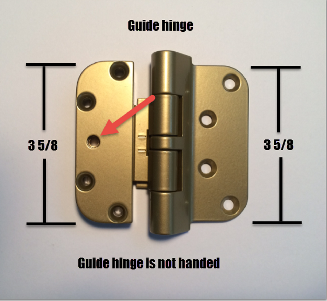 Hoppe adjustable GUIDE hinge for Semco swing door